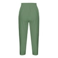thumbnail image 4 of Capris for Women,Pants for Women, Sports Capris Solid Color Comfortable Casual Beach Pants Yoga Capris,Womens Capri Pants, 4 of 5
