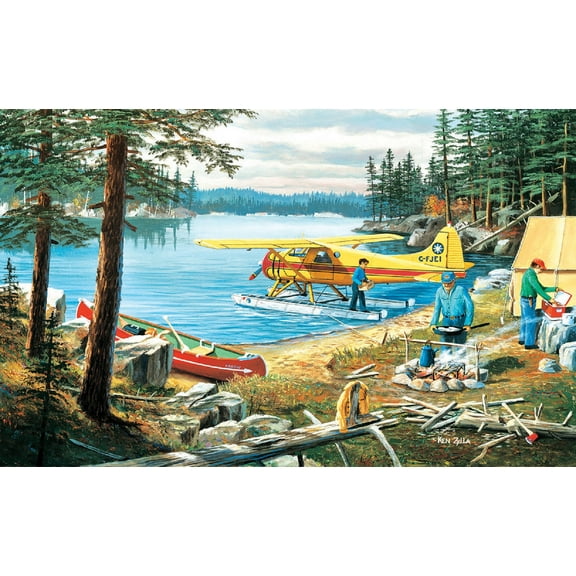 SUNSOUT INC - Fly In - 300 pc Jigsaw Puzzle by Artist: Ken Zylla - Finished Size 16" x 26" - MPN# 39986