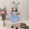 thumbnail image 3 of Muñeca de cuerpo gordo de 30 cm, conjunto de pequeña princesa, ojos 3D, 12 articulaciones, 6 muñecas bjd, muñeca para niños, 3 of 5