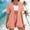 Watermelon Red, variant on BRGZLK Women's 2 Piece Summer Outfits Fashion Polka Dot Print Short Sleeve Cardigan Tops and Elastic Waist Shorts Loungewear Set Suitable for Daily Pink S
