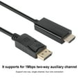 thumbnail image 4 of Cable Cord HD Video Adapter Cable Conversion Line, DisplayPort to HD Multimedia Interface Cable Adapter Cable, for PC TV Projector Monitor, 4 of 7