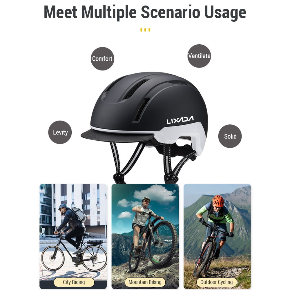 Helmet,Men Women Road Adjustable Helmet Breathable Helmet 12 Helmet Mountain Bike Visor Adjustable Shell Bike Helmet Bike Huiop Helmet