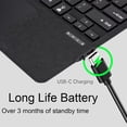 thumbnail image 5 of Slim Surface Type Cover for Pro 11/10/9/8/X 13", Backlit Keyboard with Trackpad and Pen Holder，Black, 5 of 7
