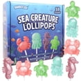 thumbnail image 6 of Sea Creature Shimmer Lollipops, Ocean Themed Candy, Individually Wrapped, 18 Count. 7.62 Ounces, 6 of 7