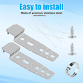 thumbnail image 2 of 2Set 5001DD4001A Dishwasher Mounting Bracket Kit, 5001DD4001A Dishwasher Mounting Clips Under Counter Mounting Brackets, 2 of 5