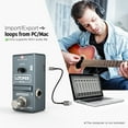 thumbnail image 4 of Tomfoto AP-09 Nano Loop Electric Guitar Effect Pedal Looper True Bypass Unlimited Overdubs 10 Minutes Recording with USB Cable, 4 of 7