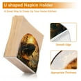 thumbnail image 4 of Whale Boat Waves Clouds Napkin Holder for Table Clear Napkin Stand Paper Holder Acrylic Organizer Dispenser Napkins for Dinner Kitchen Restaurant Room, 4 of 8