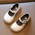thumbnail image 2 of NOKIO Clearence Buckle Mary Jane Shoes for Girls - Thick Sole Spring Summer Casual Flats Slip-On Comfortable Dress Shoes Simple Style Solid Color Everyday Outfits, 2 of 9