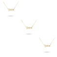 thumbnail image 1 of Minnieouse Letra inglesa constelaciones tema zodiaco collar Ins colgante para amante amigo Festival cumpleaños regalos Piscis oro Type1 NO1 Minnieouse CBP216322, 1 of 6