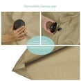 thumbnail image 4 of ACEGOSES 10x7ft Aluminum Frame Outdoor Patio Shade Market Rectangle Umbrellas with a Crank and Sturdy Ribs,Sand Brown, 4 of 9
