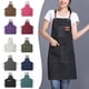 thumbnail image 2 of Oil Resistant Canvass Apron with Pocket Waterproof Lace-up Apron for Home Kitchen, 2 of 5
