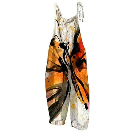 

adviicd Plus Size Jumpsuits For Women Dressy 2023 Women s Casual Summer Jumpsuits Short Sleeve Crewneck Drawstring Elastic Waist Jumpsuit Romper Orange 3XL