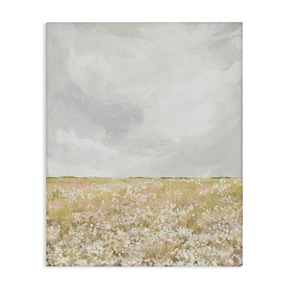 Stupell Industries Farmhouse Cloudy Abstract Meadow Canvas Art, 16 x 20, by Leah Straatsma