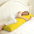 thumbnail image 6 of Ultra Soft Body Pillowcase, Yellow, 20x54 Inch, Brushed Microfiber with Envelope Closure, 1 Pack, 6 of 7
