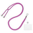 thumbnail image 1 of Unique Bargains Phone Lanyard with Transparent Lanyard Patch, Rose Purple, 1 Pack, 1 of 5