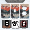 thumbnail image 3 of Yayeee Toggle Light Switch Wall Plate 1-Gang 4.5"x2.7" Home Decorative Outlet Cover, Mountains at Dawn, 3 of 7