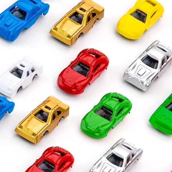 Mini Cars for Kids - Plastic Car Toys Bulk - Easter Egg Fillers - 25 Pcs Little Cars Toys - Tiny Plastic Toys for Goody Bags, Party Favors, Classroom Prizes