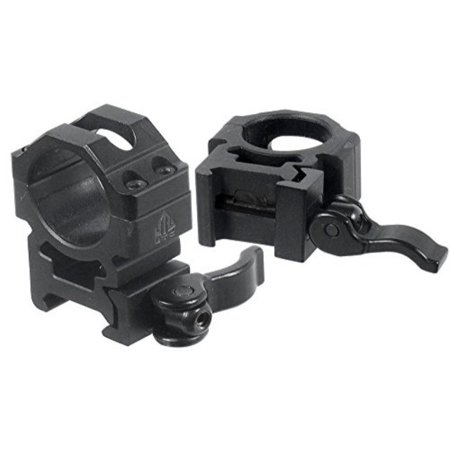 UTG 1\"/2PCs Med Pro LE Grade Picatinny QD Rings: 22mm Wide