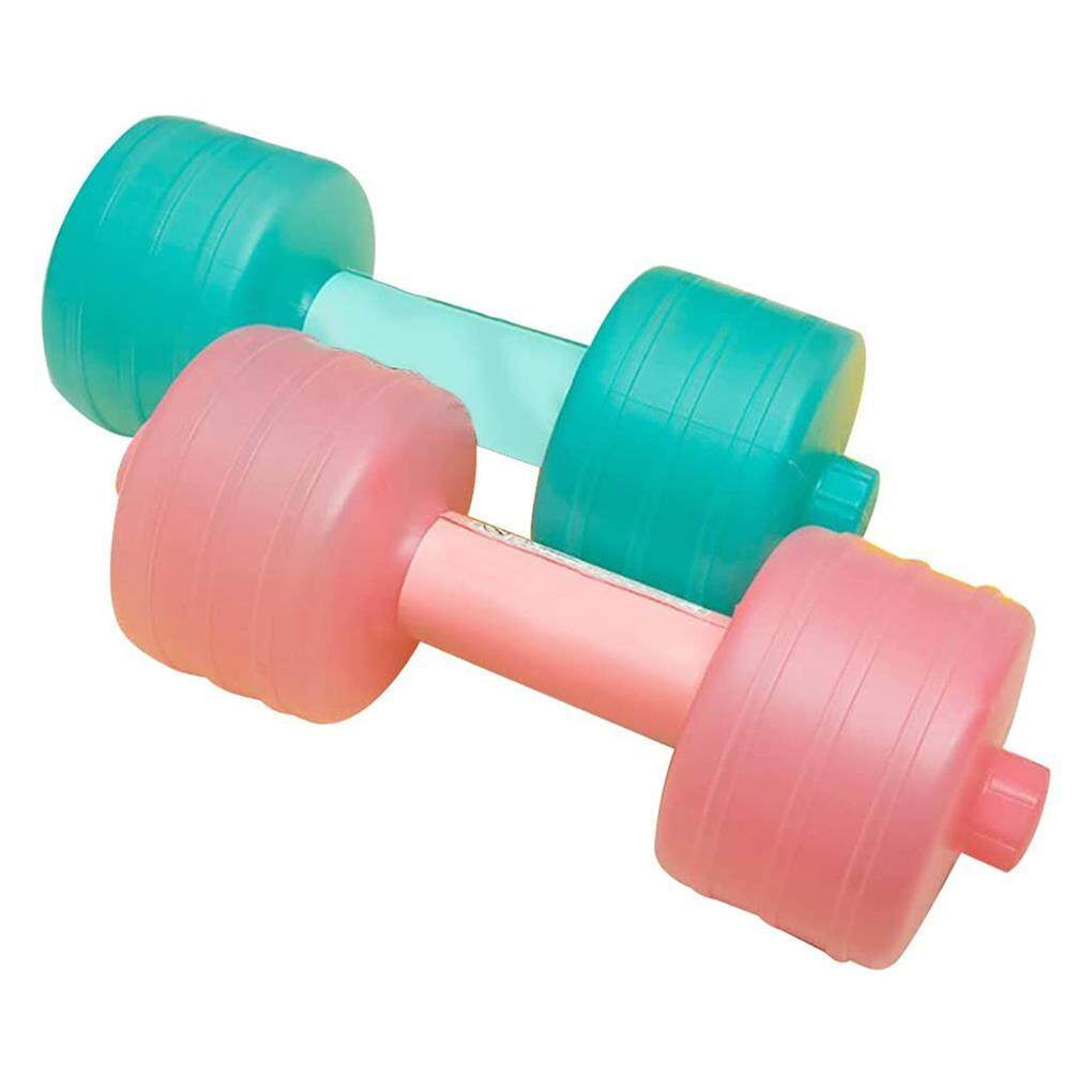 Water Filled Dumbbell Fitness Adjustable Barbell Double Layer Muscle Home Gym Bottle Women Men for Travel Outdoor Camping 2 Pcs