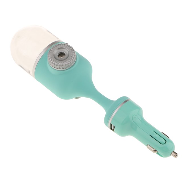 mini coche humidificador ambientador aromaterapia aceite esencial difr azul Sunnimix Purificador del humidificador del coche