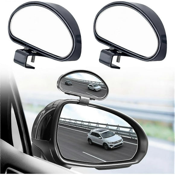 2PCS Car Blind Spot Mirror,Adjustable Towing Mirrors with HD & Wide Angle,Universal Automotive Exterior Accessories Avoiding Side Mirror Blindspot Fit