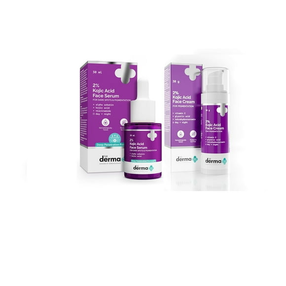 The Derma Co. 2% Kojic Acid Face Serum, 30ml & Cream,30gm