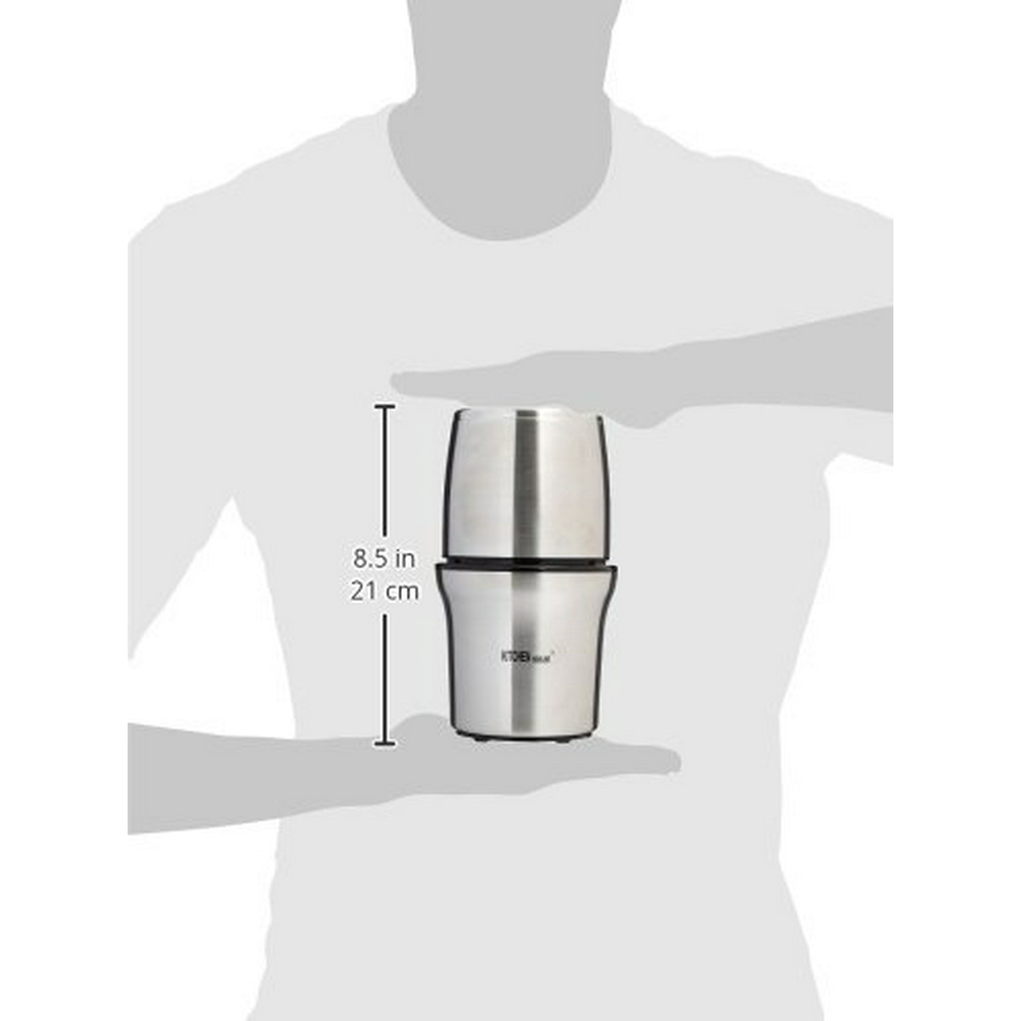 Kitchen Highline SP 7412S Stainless Steel Wet and Dry Coffee Spice Chutney Grinder with Two Bowls Walmart
