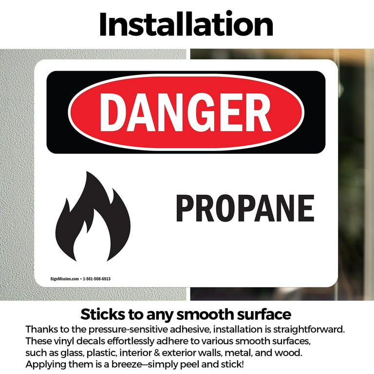 OSHA Danger High Temperature Area Sign - 7x10 Inch Aluminum Safety Sign, Black/Red On White
