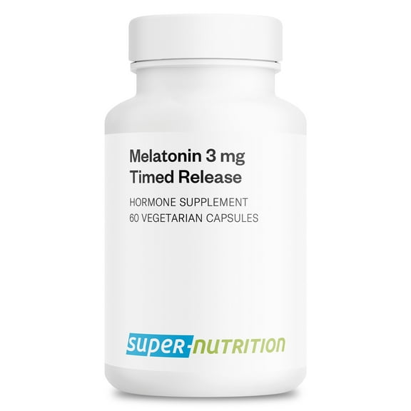 Supersmart - Melatonin 3mg (Time Release Formula) - Natural Antioxidant - Fast Dissolve Tablets For Restful Sleep | Non-GMO & Gluten Free - 60 Tablets