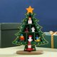 thumbnail image 4 of Toystoory Adorno de árbol de Navidad, marco hecho a mano para niños, adornos de madera, llamativa, decoración del hogar, ventana, fiesta, Kits de decoración para fiestas Verde Toystoory HA068048-02B, 4 of 6