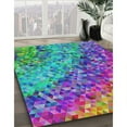 thumbnail image 2 of Ahgly Company Indoor Rectangle Patterned Mint Green Abstract Area Rugs, 3' x 5', 2 of 6