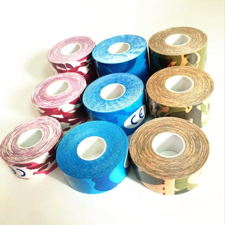 Cotton Elastic Therapeutic Tape, Sports Muscle Tapes for Athletes Color