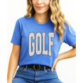 thumbnail image 5 of Polka dot Golf Graphic T-Shirt for Girls and Women - Cute Golf Lover Outfit Heather Blue Shirt Adult Small, 5 of 6