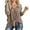 Khaki, variant on JWD Womens Loose Blouse Long Sleeve V Neck Button Down T Shirts Tie Front Knot Casual Tops Wine Red XL