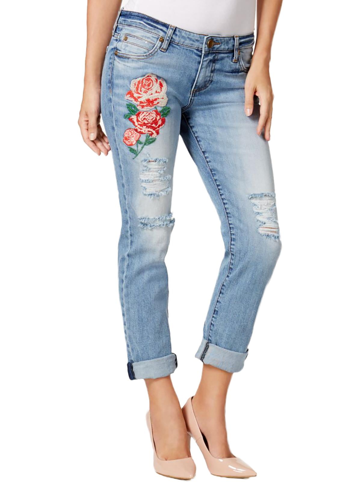 kut from the kloth embroidered jeans