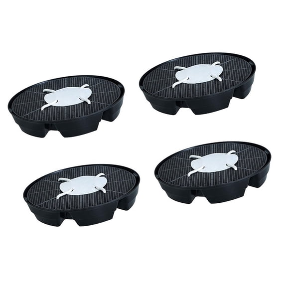 Leakproof Plant Pots Trays Auto Watering Base with Overflows Guard Raised Stand for Greenhouses Hydroponic Grow Bags