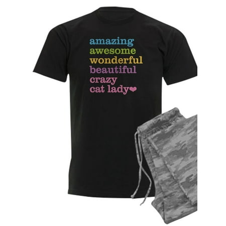 

CafePress - Crazy Cat Lady - Men s Dark Pajamas
