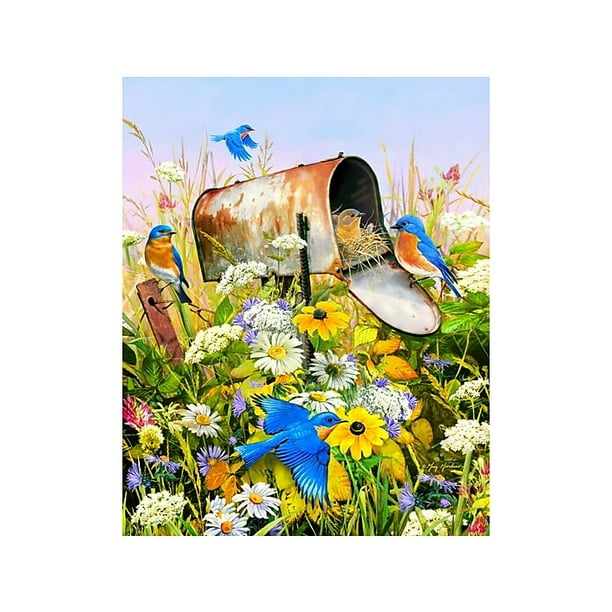 Springbok Blue Birds 500 Piece Jigsaw Puzzle For Adults Walmart Com