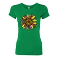 thumbnail image 3 of Sunflower Animal Print Fashion Womens Slim Fit Junior Tee, Kelly, XX-Large, 3 of 5