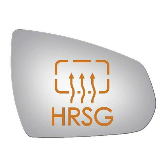 Burco Side View Mirror Replacement Glass with Motor Mount Plate - Clear Glass - 5413HRSG