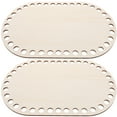 thumbnail image 6 of HEALEEP DIY Crocheting Wood Base Beige 2Pcs 11.8X7.9In, 6 of 7