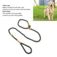 thumbnail image 3 of Corde de Traction pour Chien, Corde de Coton Ronde Résistant à la Déchirure Confortable Laisse Longue pour Chien Léger Réglable pour la Marche Gris, Vert Foncé, Rouge Orange, 3 of 7