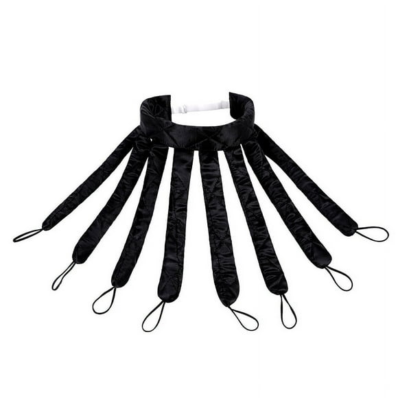 Heatless Curling Iron 8 Curls - Heatless Curly Hair - Black Curler