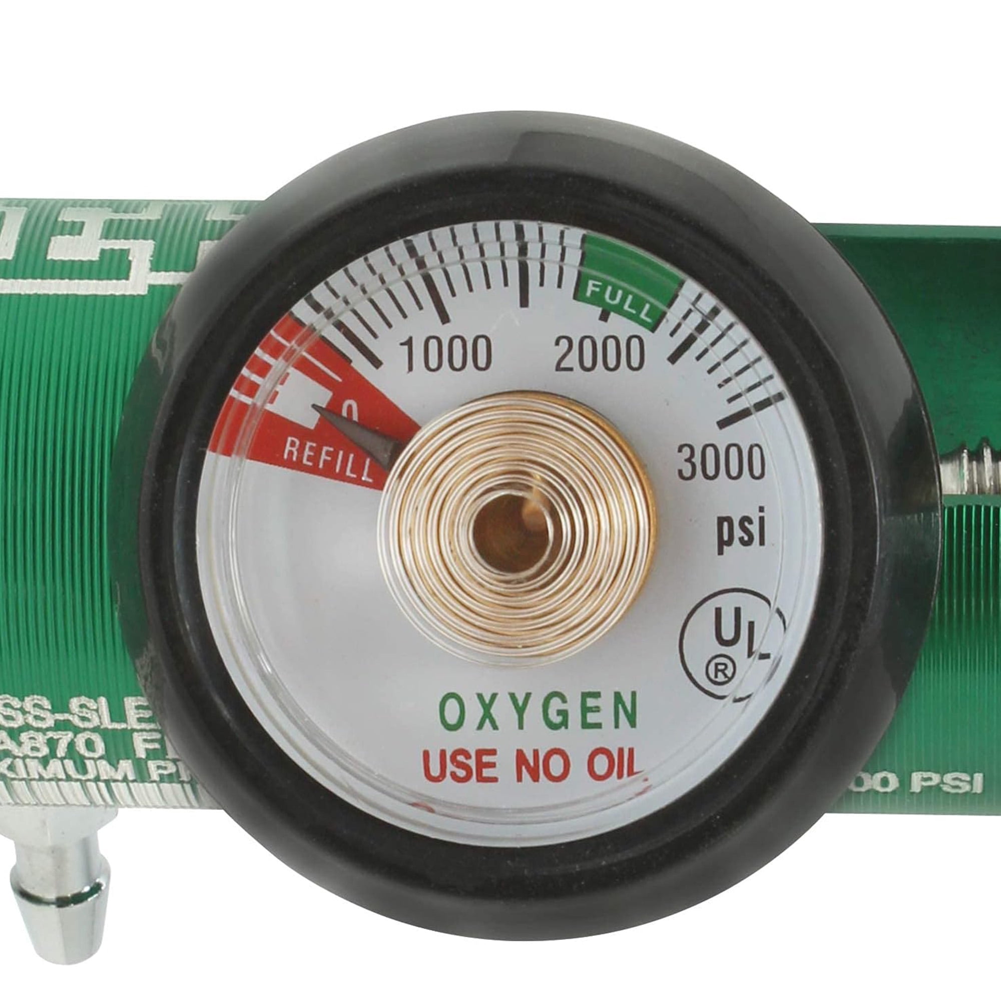 Ever Ready First Aid Oxygen Regulator CGA-870 Gauge Flow Rate with Wrench Key - 0-15LPM