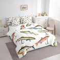 thumbnail image 2 of Feelyou Rustic Lake Fishing Twin Bedding Sets for Kids Boys, Cartoon Farmhouse Animal Bedding Comforter Set, Reversible, 7-Piece, 2 of 7