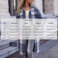 thumbnail image 3 of Annhoo Womens Long Trench Coat Single Breasted Checkered Long Sleeve Lapel Overcoat Fall Winter outerwear Jackets, 3 of 7