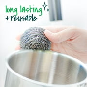 Scotch-Brite Stainless Steel Scrubbers, 3 Scrubbers