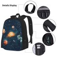 thumbnail image 3 of Disketp Solar System And Planets Mochila Estampada de Gran Capacidad con Lonchera y Estuche, Set de 3 Piezas para Estudiantes, 3 of 7