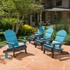 Ariel Outdoor Water-Resistant Adirondack Chair Cushions (Set of 4), Dark Teal