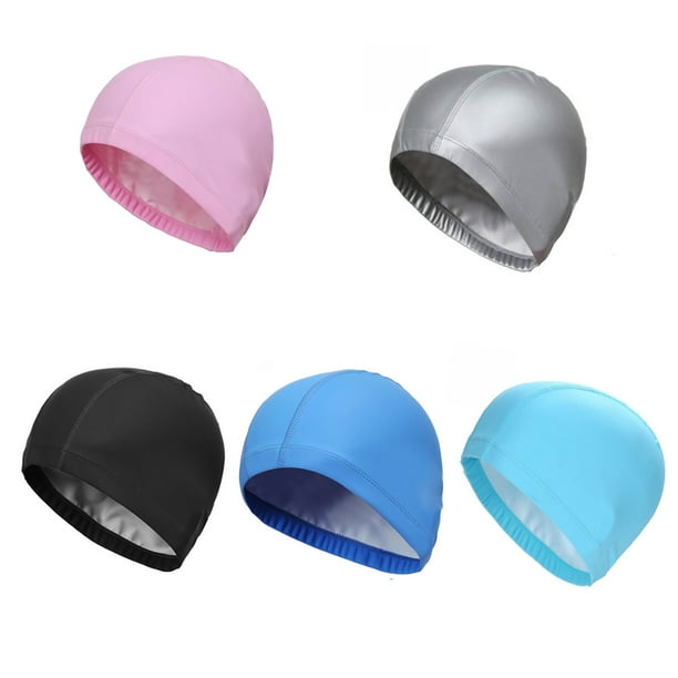 U Style Elastic Waterproof Pu Protect Ears Long Hair Sports Swim Pool Spa Hat Swimming Cap For Men Women Adults Other